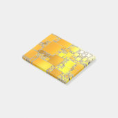 Post-it® Notes de l'article au carré jaune et orange (Incliné)
