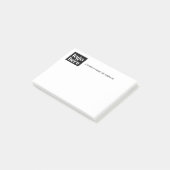 Post-it® Notes de l'article commercial Logo simple (Incliné)