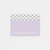 Post-it® Notes de l'article personnalisé Lavender Grey (Devant)