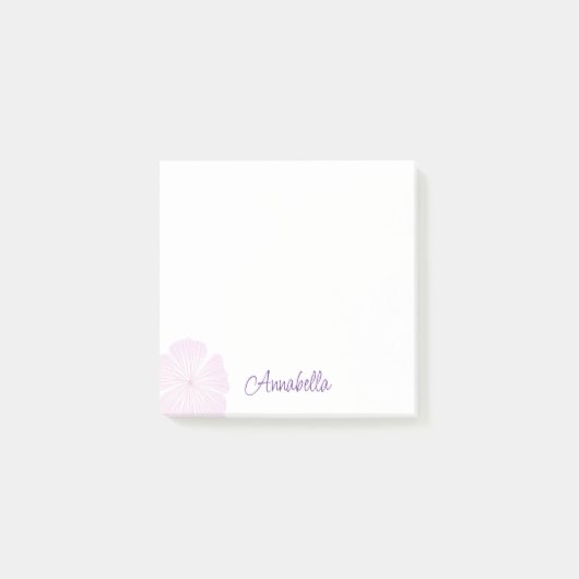 Post-it® Notes de lavatère rose unique (Devant)