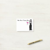 Post-it® Notes de l'échantillon du Vixen de vin (Sur un bureau)