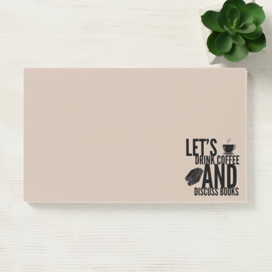 Post-it® Notes de lecture de livres de café (Bureau)