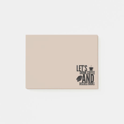 Post-it® Notes de lecture de livres de café (Devant)