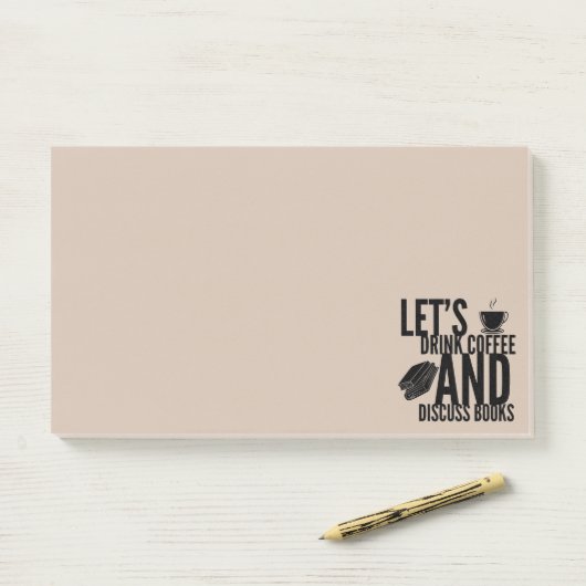 Post-it® Notes de lecture des livres de café (Sur un bureau)