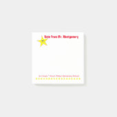 Post-it® Notes de l'enseignant de l'école primaire Star (Devant)