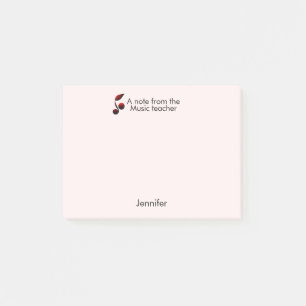 Post-it® Notes de l'enseignant de musique ajouter le nom te