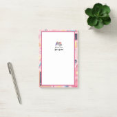 Post-it® Notes de l'enseignant personnel assez rose (Bureau)
