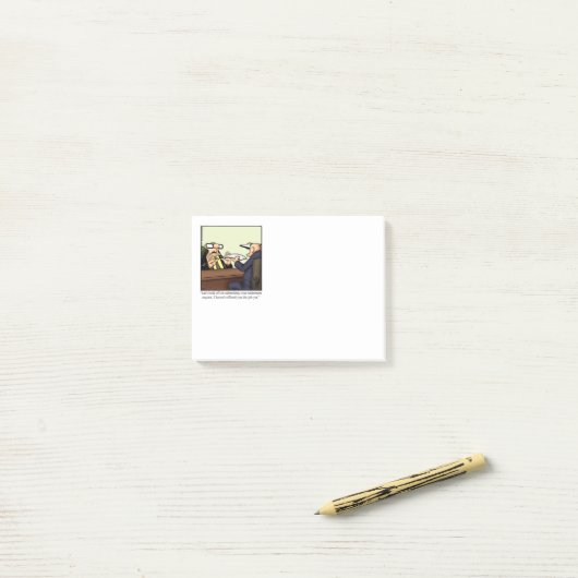 Post-it® Notes de l'Humour de retraite (Sur un bureau)