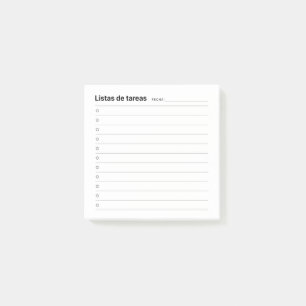 Post-it® Notes de liste de choses à faire (en espagnol)