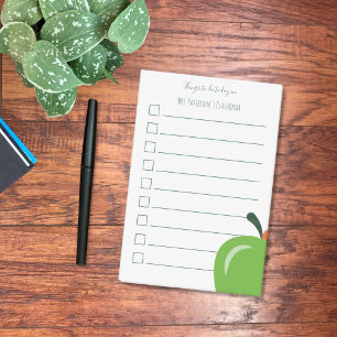Post-It Notes de liste de tâches pour enseignants