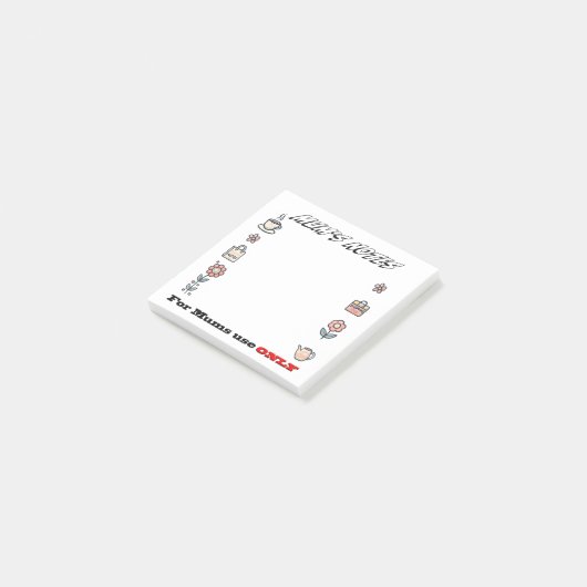 Post-it® Notes de maman - Conception de notes post-it (Incliné)