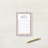 Post-it® Notes de marguerites modernes (Sur un bureau)