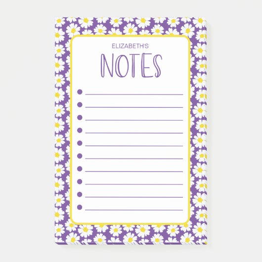 Post-it® Notes de marguerites modernes (Devant)