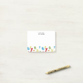 Post-it Notes de maths123 personnalisés amusants (Sur un bureau)