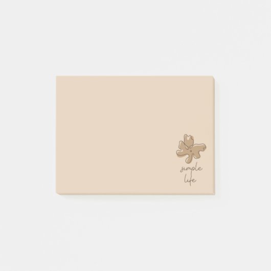 Post-it® Notes de minimalisme de vie simple (Devant)