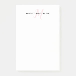 Post-it® Notes de mise en ligne des initiales écrites