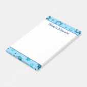 Post-it® Notes de Mitzvah - Étoile de David bleu clair (Incliné)