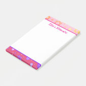 Post-it® Notes de Mitzvah - Étoile de David rose  (Incliné)