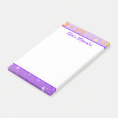 Post-it® Notes de Mitzvah - Étoile de David violette (Incliné)