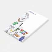 Post-it® Notes de Mitzvah personnalisées - Style 4 (Incliné)