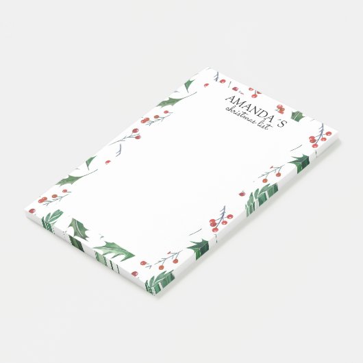 Post-it® Notes de motif de Noël (Incliné)