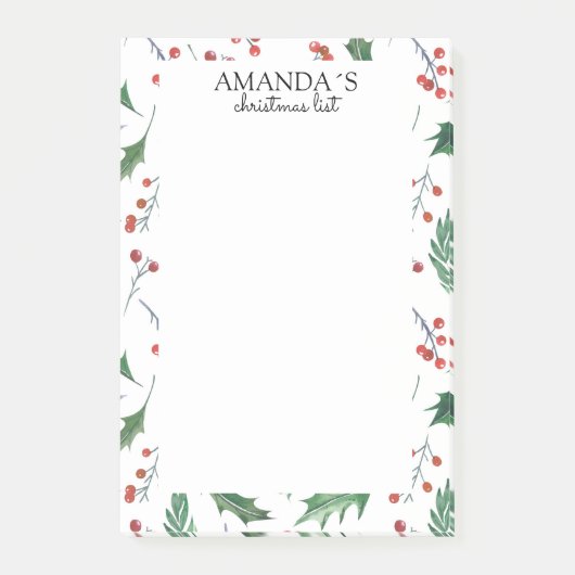 Post-it® Notes de motif de Noël (Devant)