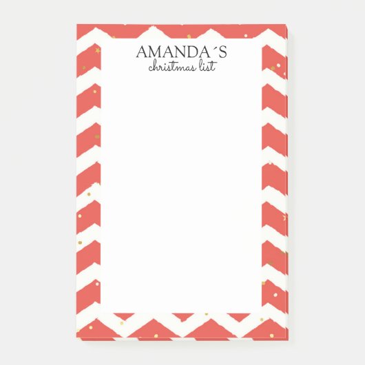 Post-it® Notes de motif de Noël (Devant)