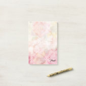 Post-it® Notes de motif ornemental vintage (Sur un bureau)