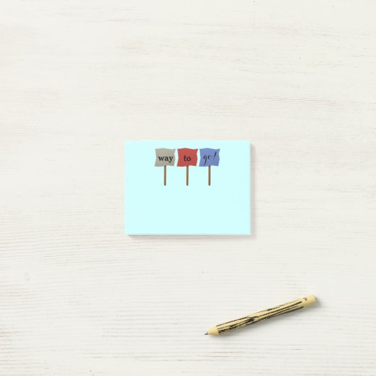 Post-it® Notes de motivation de Courrier-it® (Sur un bureau)