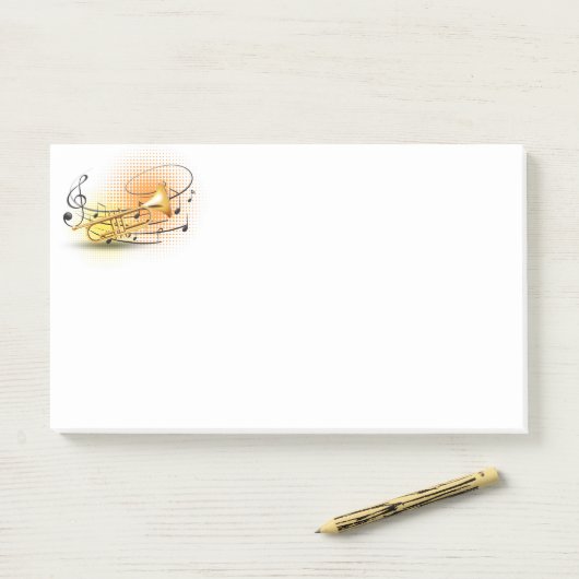 Post-it® Notes de musique (Sur un bureau)