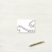 Post-it® Notes de musique (Sur un bureau)