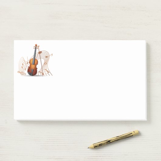 Post-it® Notes de musique (Sur un bureau)