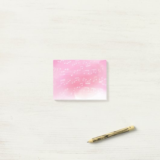 Post-it® Notes de musique (Sur un bureau)