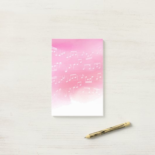 Post-it® Notes de musique (Sur un bureau)