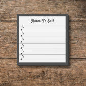 Post-it® Notes de musique à l'autonoir blanc liner collant