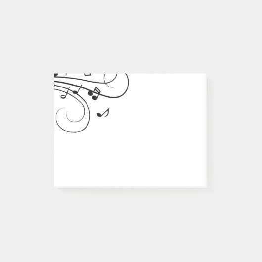 Post-it® Notes de musique fantaisie (Devant)