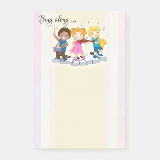 Post-it® Notes de musique joyeuses Post It (Devant)