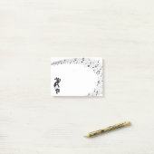 Post-it® Notes de musique Kokopelli  (Sur un bureau)