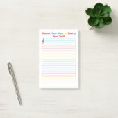Post-it® Notes de Musique Lignes Colorées (Bureau)