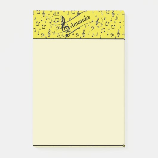 Post-it® Notes de musique personnalisées (Devant)