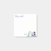 Post-it® Notes de neige de poussin manchot (Devant)