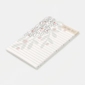 Post-it® Notes de Noël abstrait dessin de gui (Incliné)