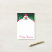 Post-It Notes de Noël avec le Père Noël (Sur un bureau)