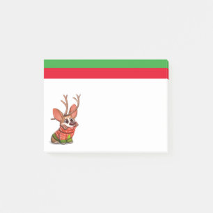 Post-It Notes de Noël Chien Corgi