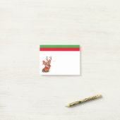Post-It Notes de Noël Chien Corgi (Sur un bureau)