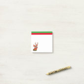 Post-It Notes de Noël de chien Corgi (Sur un bureau)
