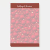 Post-it® Notes de Noël élégantes rouges (Devant)