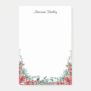 Post-it® Notes de Noël Joyeux Noël personnalisées Rouge et