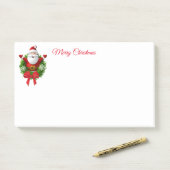 Post-it® Notes de Noël Père Noël (Sur un bureau)