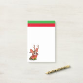 Post-it® Notes de Noël sur les chiens Corgi (Sur un bureau)
